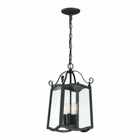 DESIGNERS FOUNTAIN Glenwood 4 Light Outdoor Hanging Lantern 94794-BK